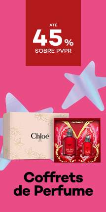 Coffrets de Perfumes com destaque promocional de até 45% sobre preço de Venda ao Público Recomendado